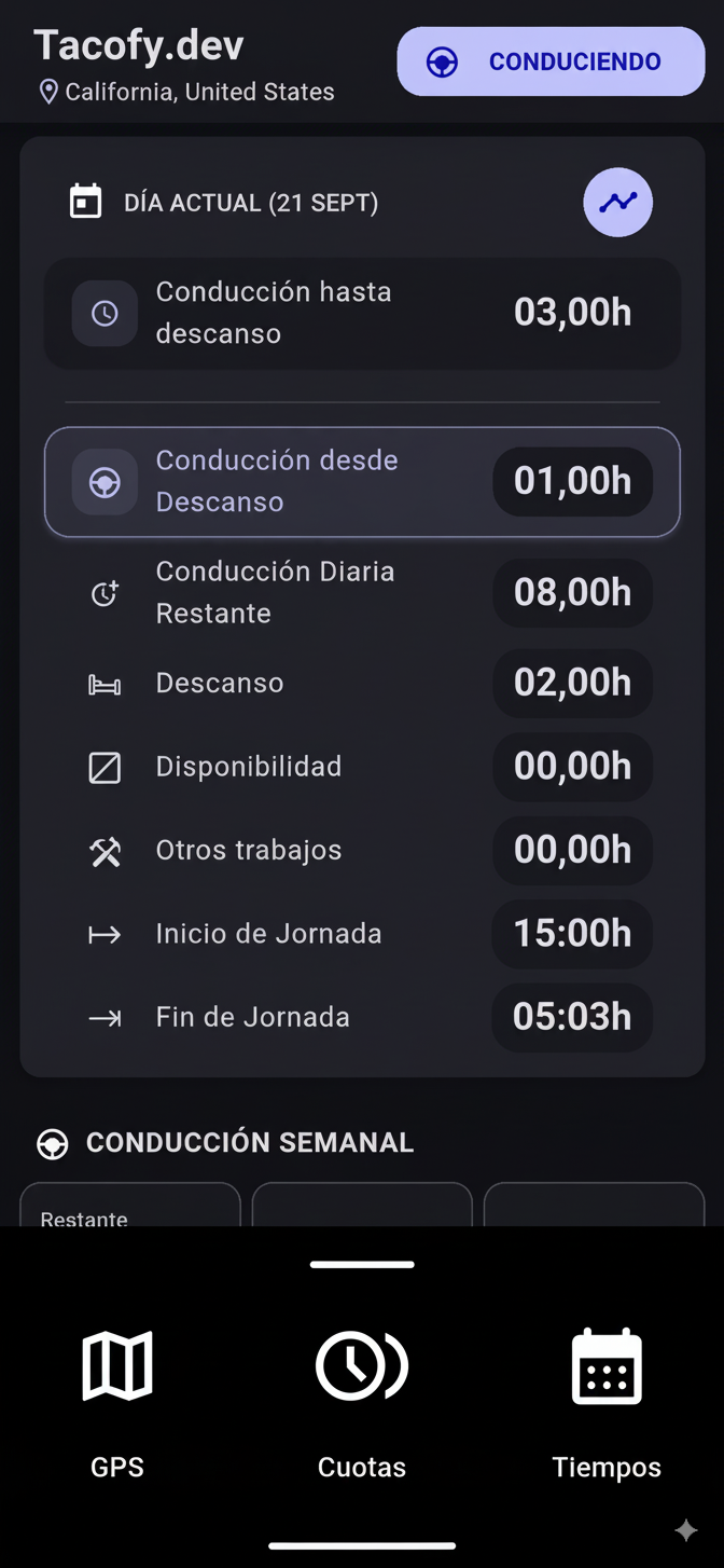 Vista previa de Tacofy® en móvil