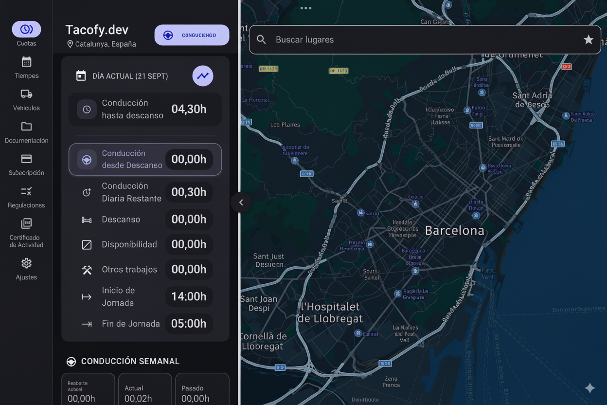 Vista previa de Tacofy® en tablet